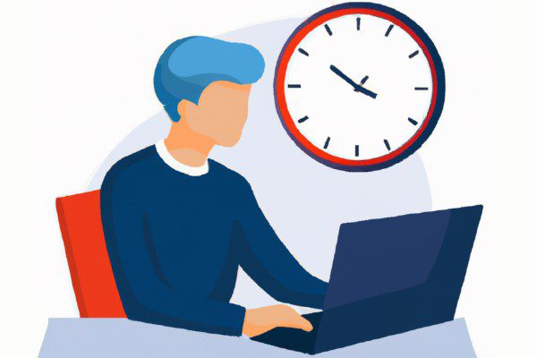 Time Clock Computer for Employee Time Tracking